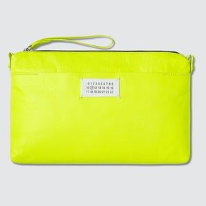 Maison Margiela Neon Yellow Clutch